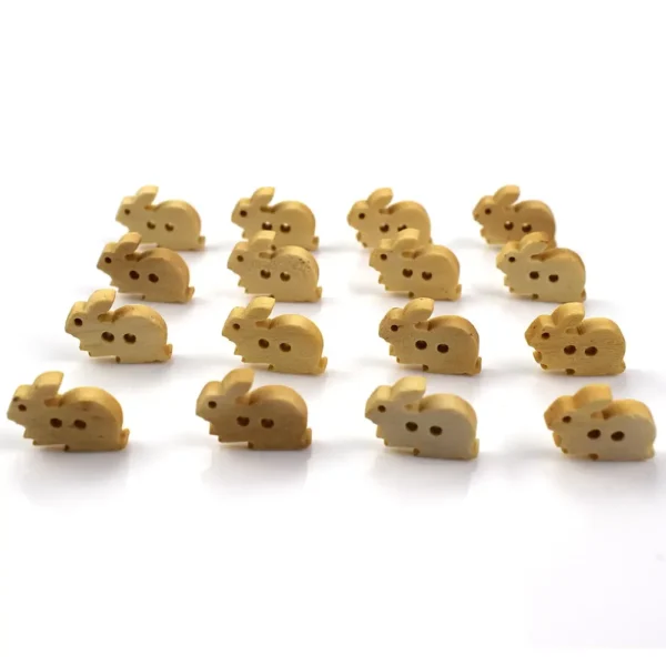 100PCS Animal Wooden Buttons Colorful 2 Holes Handmade Craft Button Decorative Art Button for DIY Clothes Knitting Sew Scrapbook - Image 5